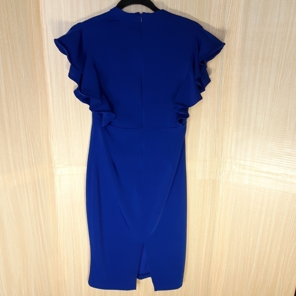 Neiman Marcus Royal Blue midi dress. Size Small - Picture 2 of 7